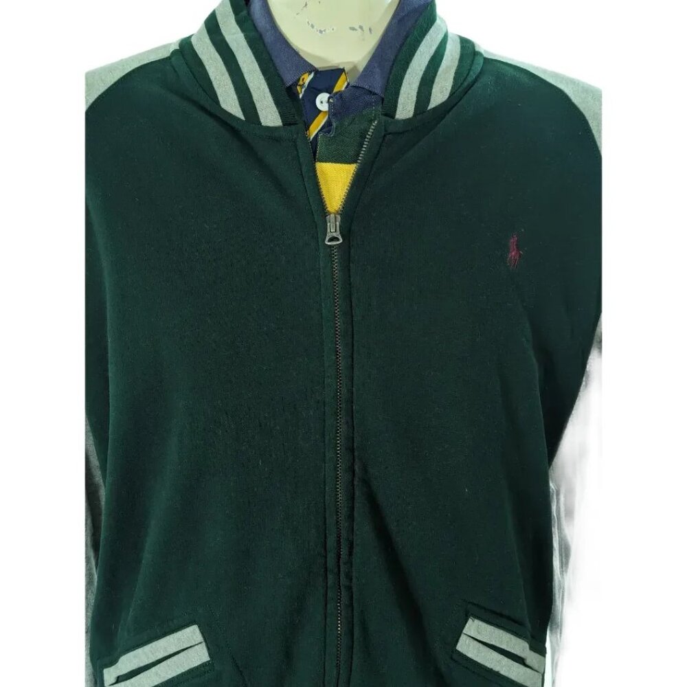 Polo Ralph Lauren Varsity Jacket Cotton Blend Sz XXL EUC - Picture 2 of 5
